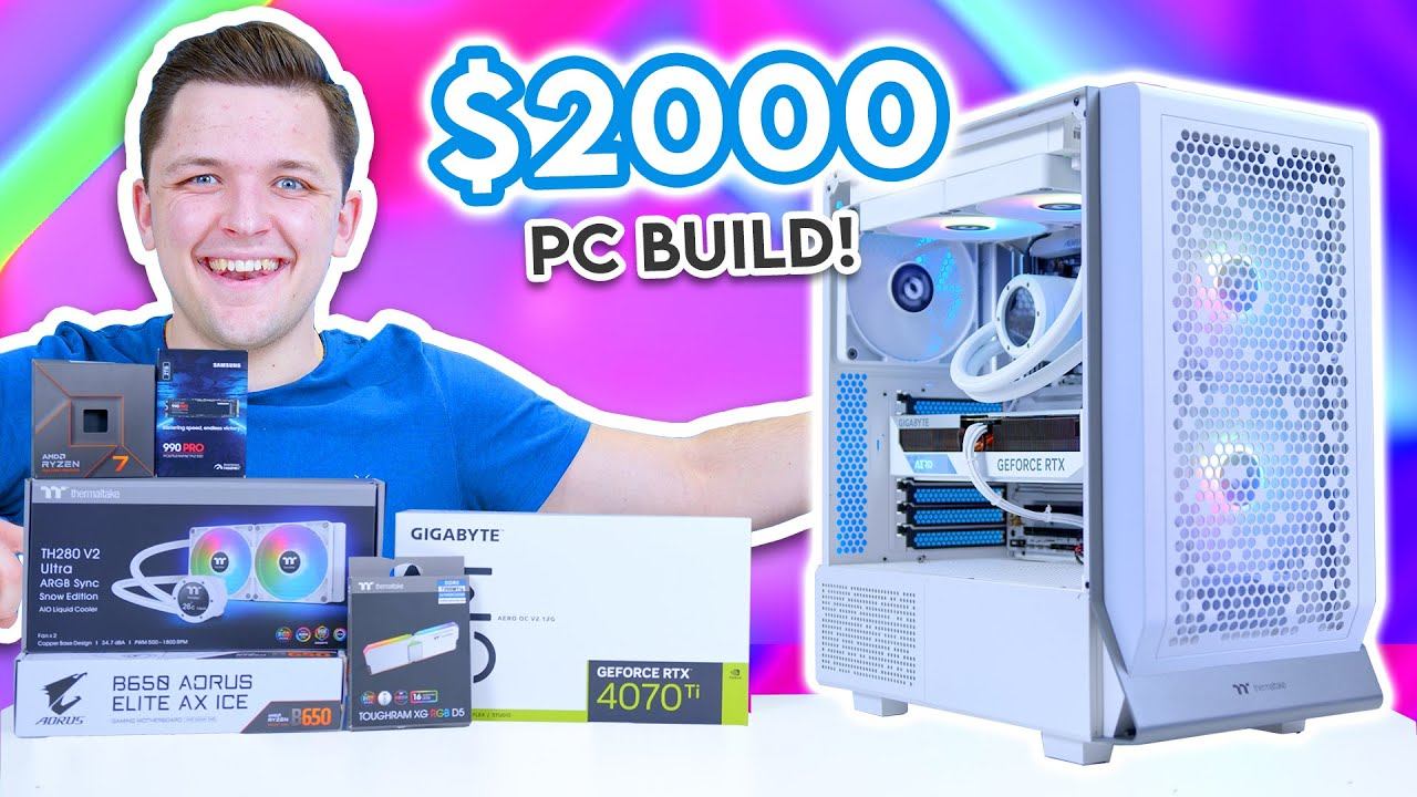 Best $2000 Gaming PC Build 2023! 😄 [All-White PC Build Guide w/ 1440p Benchmarks!] смотреть онлайн