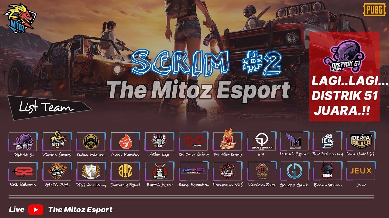 Scrim #2 The Mitoz Esport, Lagi-lagi Distrik 51 juara 🤣😅 смотреть онлайн