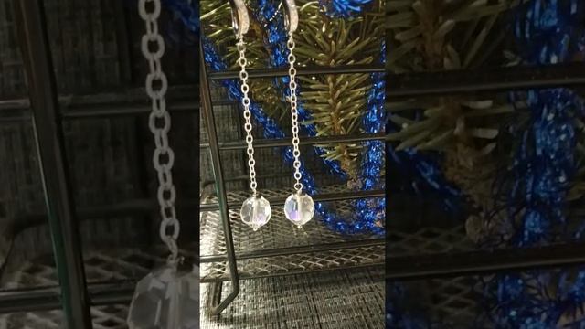 Шикарные серьги Сверкающие бусины на длинной цепочке 02.01.22. смотреть онлайн