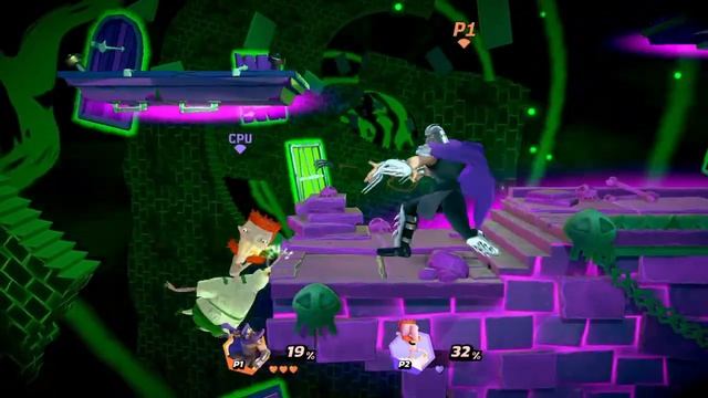 Nickelodeon All-Star Brawl: Shredder (Teenage Mutant Ninja Turtles) gameplay смотреть онлайн
