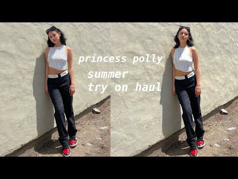 a TRENDY summer try on haul ft PRINCESS POLLY смотреть онлайн