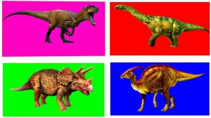 Смотрим и учим динозавров развивающее видео динозавры для детей звуки динозавров