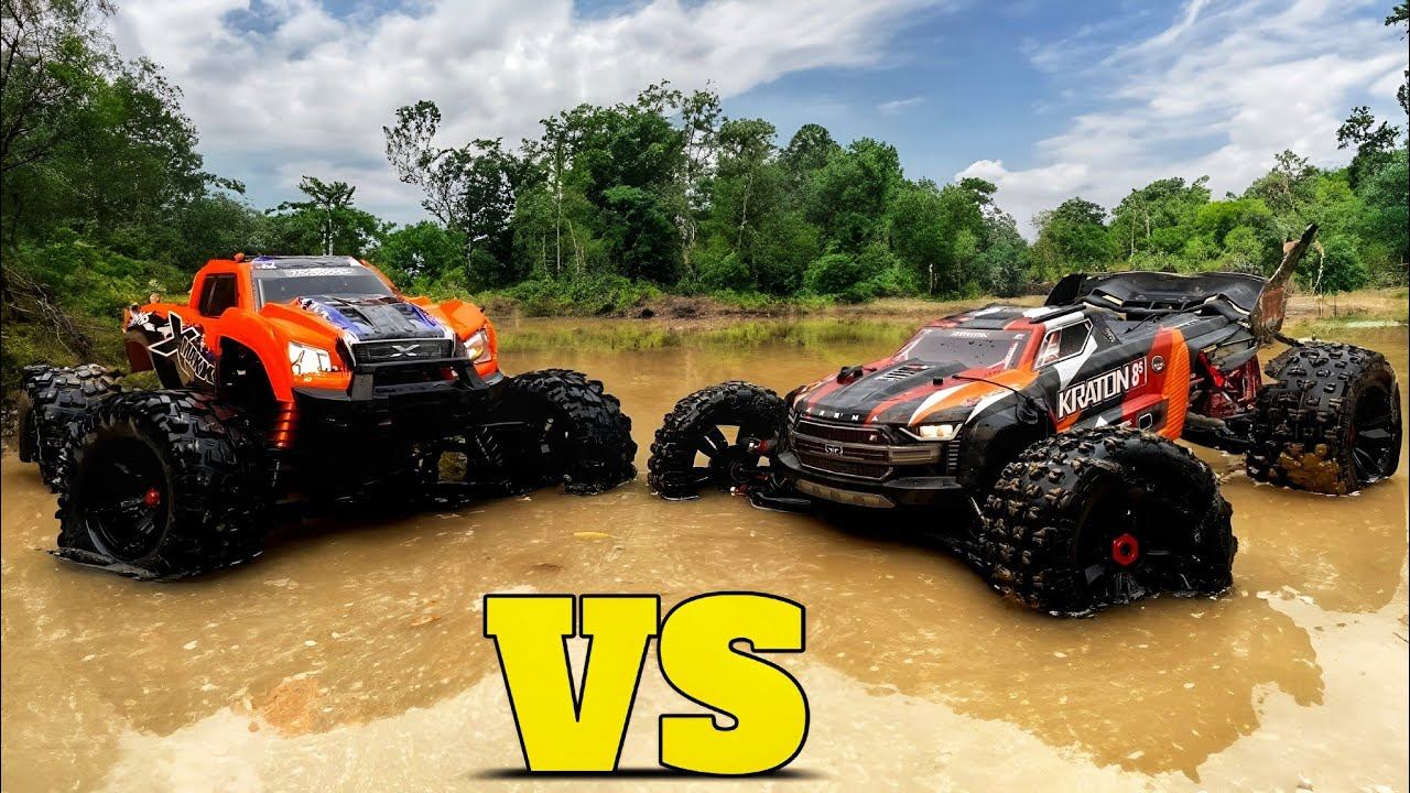 Traxxas X Maxx vs Arrma Kraton 8s - Part 2 | RC Car vs Super Glue | RC Car смотреть онлайн