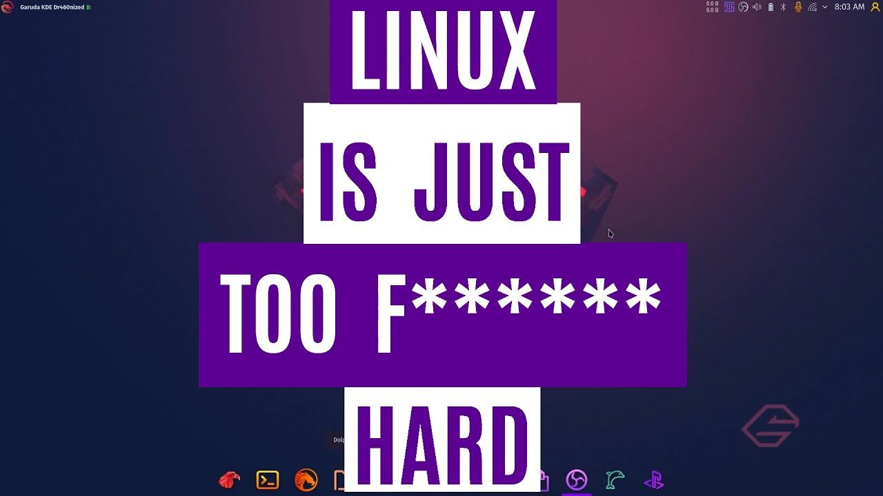 Linux Is Just Too F****** Hard | But Is It Really? смотреть онлайн