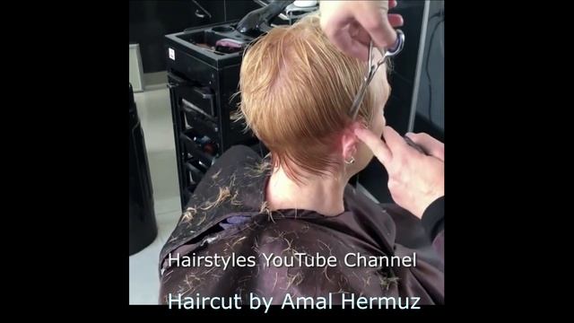 Short Haircut For Women 2021 | Bob Hairstyles | Bob Haircut Tutorial | TIPS | Amal Hermuz смотреть онлайн