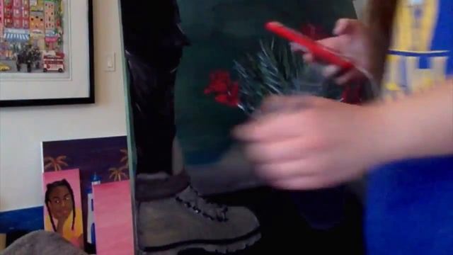 Bones & Vegard Veslelia - PlantsInTheVase timelapse painting смотреть онлайн