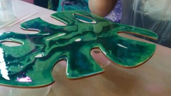 Мастер-класс LAB-OF-ART. Монстера из эпоксидной смолы