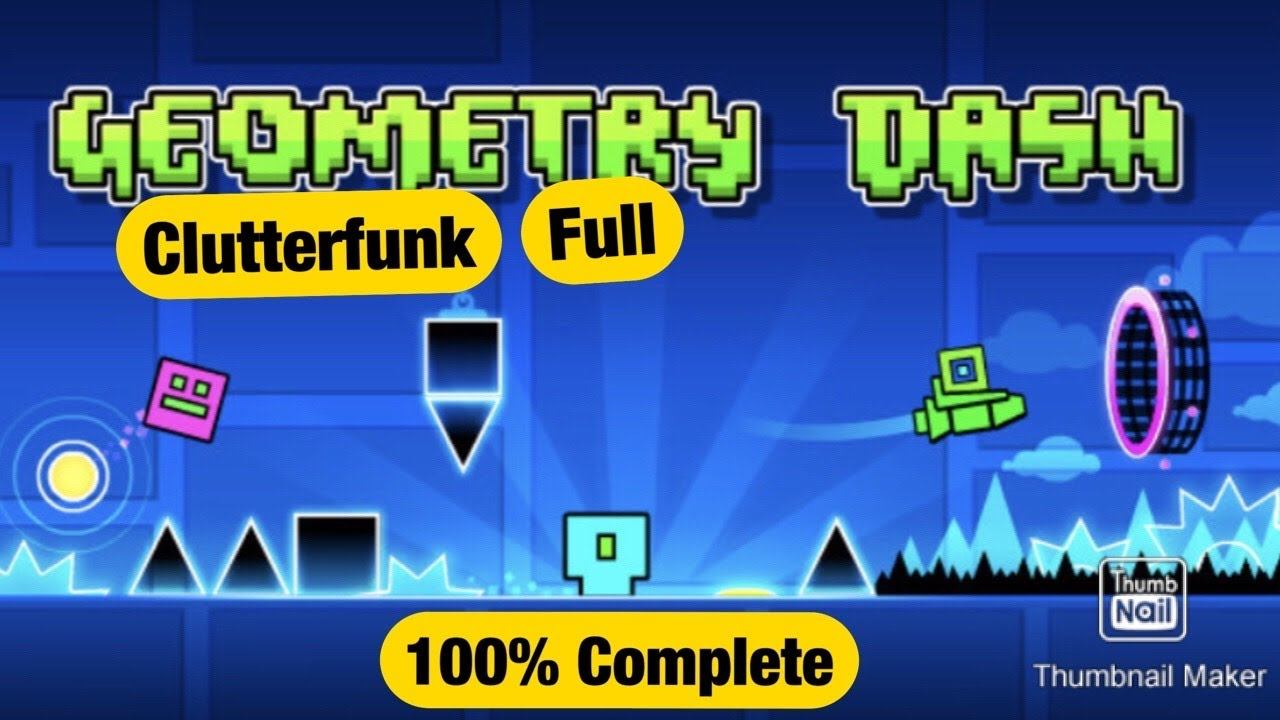 Geometry Dash - Clutterfunk Full Version (100% Complete) смотреть онлайн