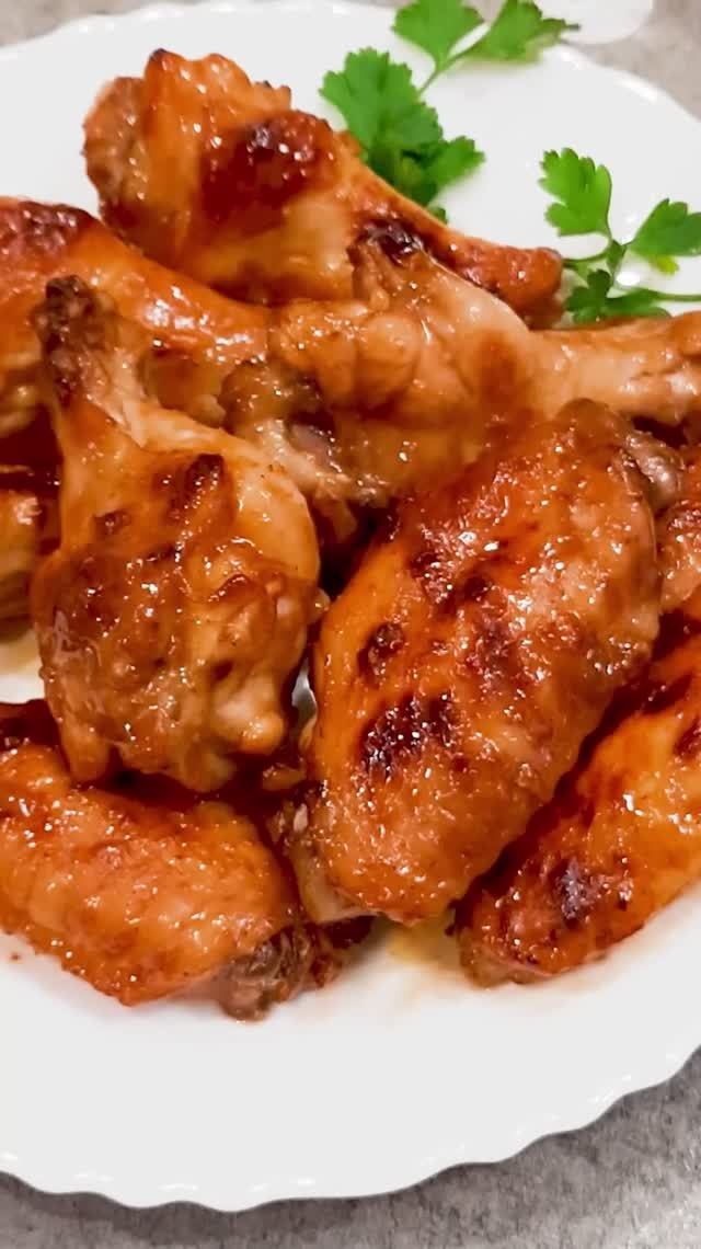 Крылышки в томатно соевом соусе! смотреть онлайн