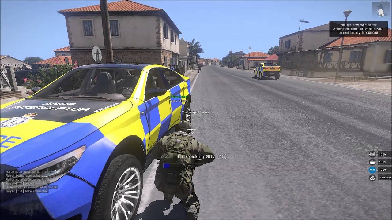 ARMA 3 Altis Life Stealing Cop Cars смотреть онлайн