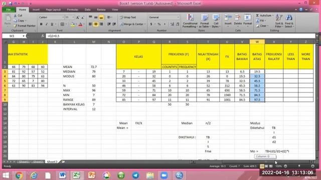 Menentukan mean,median,dan mode - Excel dan spss_ UTS pratikum statistika_Nim:112010050 смотреть онлайн