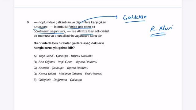 8 ÜNİTE MİLLİ EDEBİYAT DÖNEMİ ROMAN-HİKAYE - TEST 18 смотреть онлайн