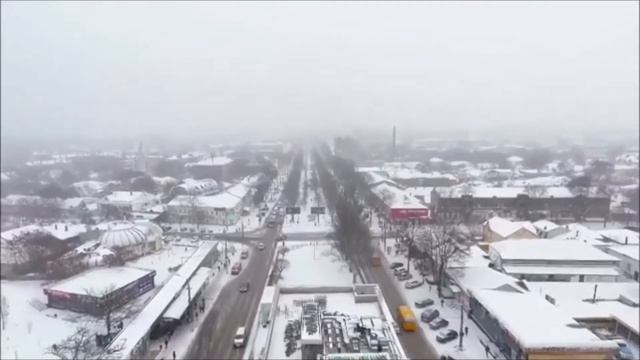 Nikolaev City winter 2018/Николаев С Высоты Птичьего Полета(2) смотреть онлайн