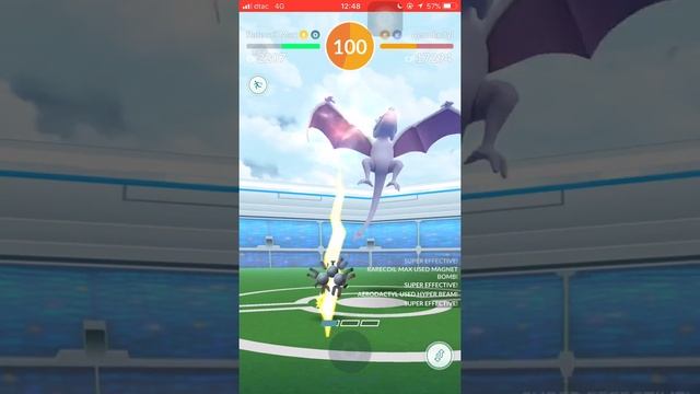 Pokemon GO | SOLO Aerodactyl Raid with Magnemite and Magneton смотреть онлайн