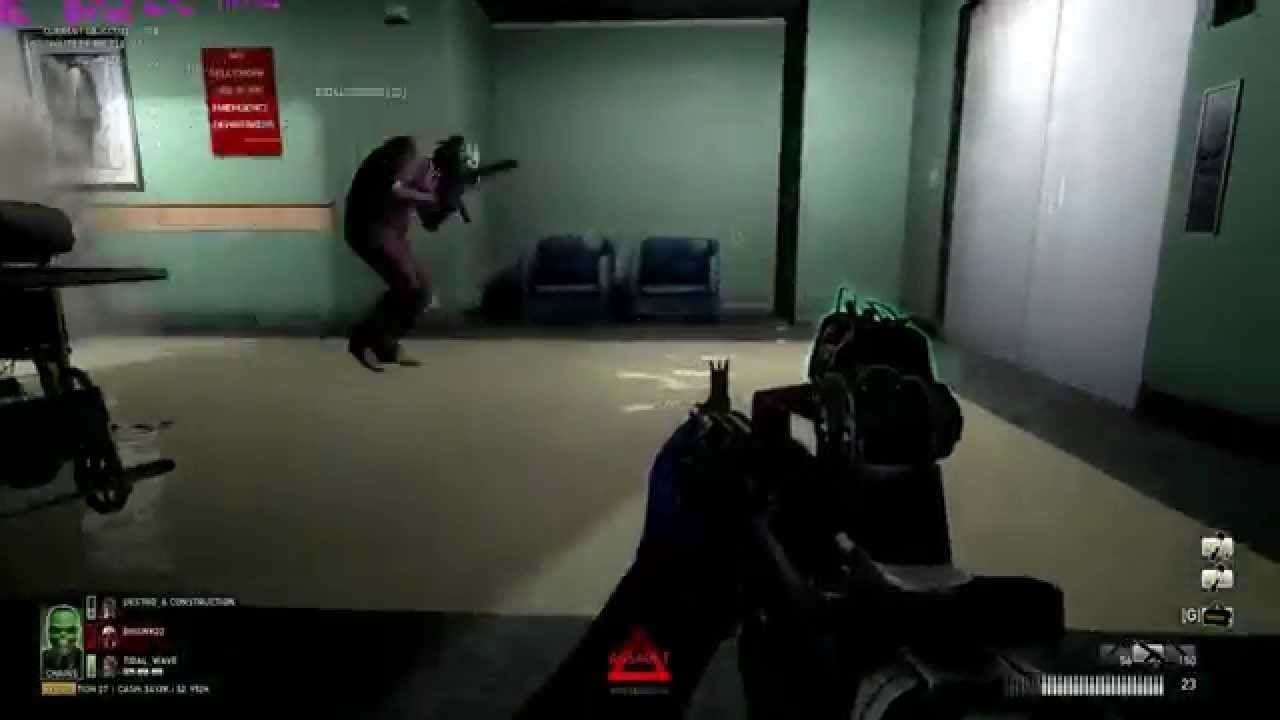 (PT-BR) Payday: The Heist gameplay (4-player coop) - Mercy Hospital perfect run смотреть онлайн