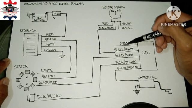 Honda Wave Wiring Diagram смотреть онлайн
