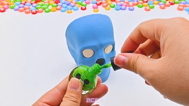 Satisfying Video | How To Make Kinetic Sand Rainbow zombie Cutting ASMR | Zic Zic смотреть онлайн