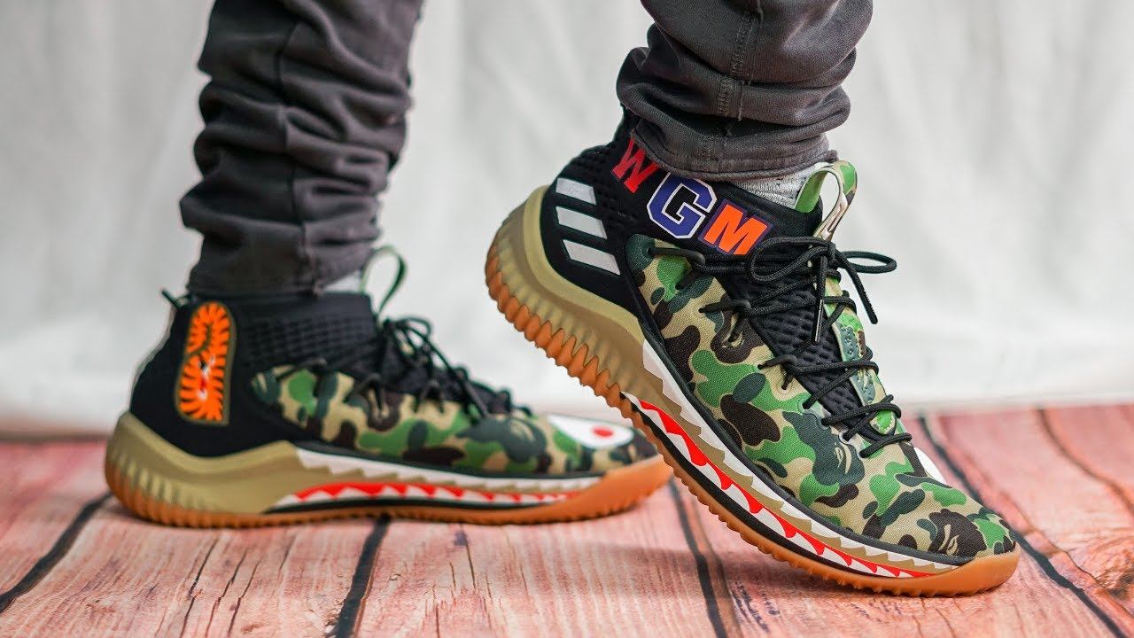 HOW ADIDAS AND BAPE GOT ME | ADIDAS X BAPE DAME 4 ON FOOT REVIEW смотреть онлайн