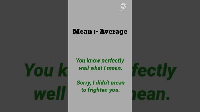 Mean VS Means | #Short смотреть онлайн