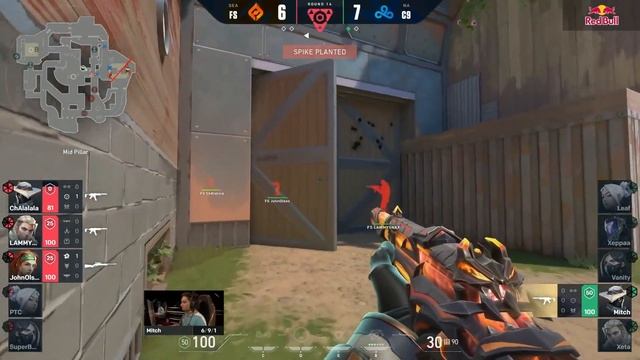 FS Lammysnax with the 4k vs Cloud9 - Valorant Champions Berlin 2021 смотреть онлайн