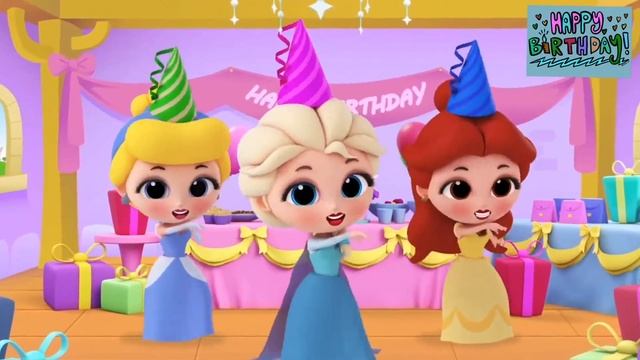Canción feliz cumpleaños EMILSE con las Rapunzel, Sirenita Ariel, Bella y Cenicienta смотреть онлайн