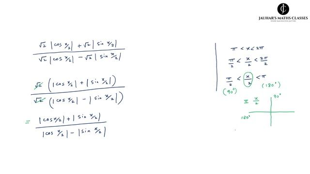 prove ((sqrt(1+cosx)) + (sqrt(1-cos x)))/((sqrt(1+cos x)) -sqrt(1-cos x)) = cot(pi/4 +x/2) смотреть онлайн
