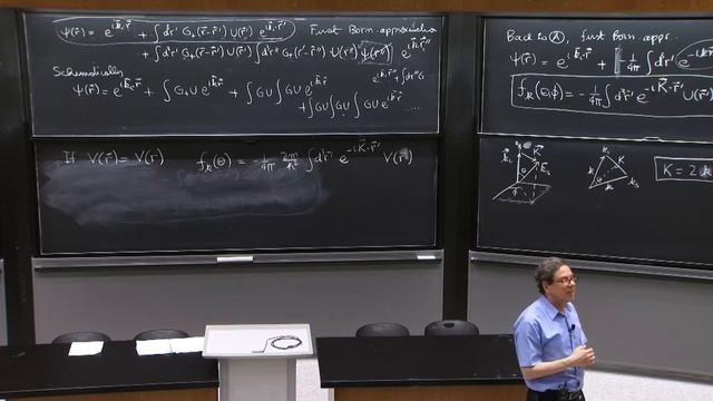 L22.3 Diagrammatic representation of the Born series. Scattering amplitude for spherically symm... смотреть онлайн