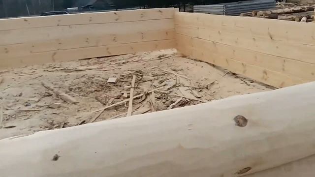 Производство сруба дома 6 на 7 в лапу полулафет смотреть онлайн