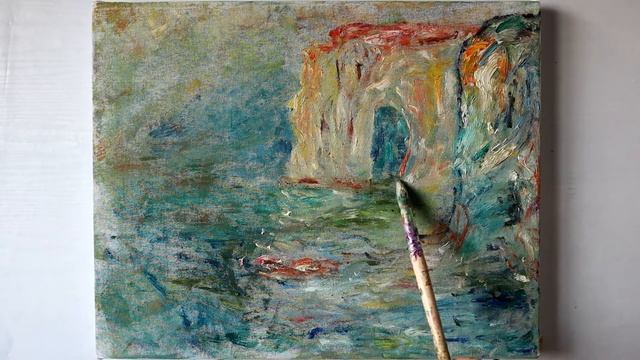 How is the master's oil painting completed? Monet series, reflection on the water смотреть онлайн