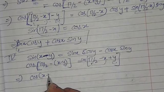 Trigonometry Identities Class 11 | Cos(x-y), Sin(x+y), Sin (x-y), Cos2x | Formula & Proof смотреть онлайн