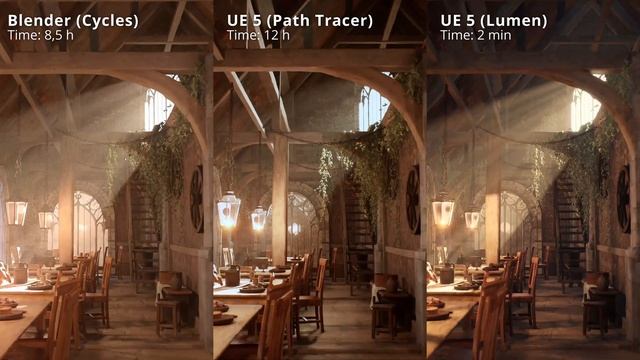 Blender Vs Unreal Engine 5 I render comparison смотреть онлайн