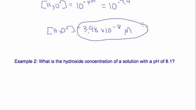 13.5 Calculating Concentration from pH or pOH смотреть онлайн