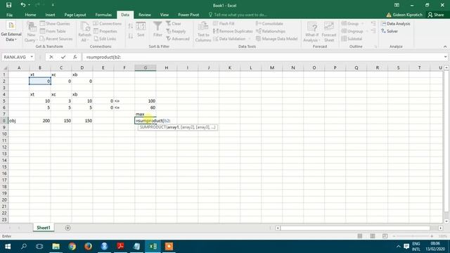 Simplex method excel maximization смотреть онлайн
