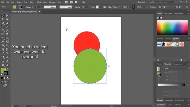 Overprint Illustrator Example/Tutorial