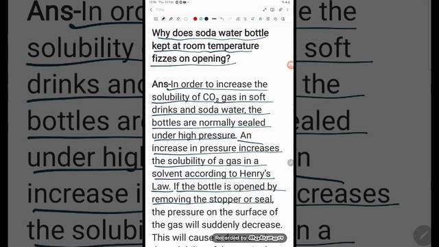 Why does soda water bottle kept at room temperature fizzes on opening? смотреть онлайн
