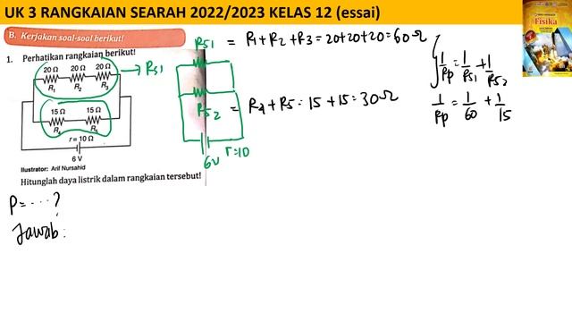 UK 3 RANGKAIAN LISTRIK SEARAH essai no 1 intanpariwara 2022 2023 смотреть онлайн