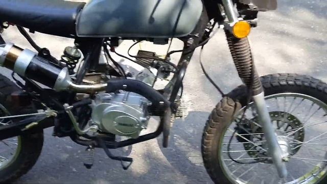 The most cheapest scrambler Yamasaki 50cc..... смотреть онлайн