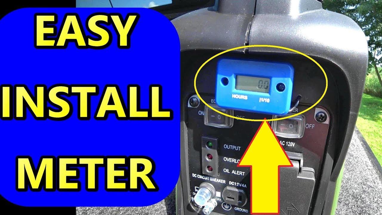 INSTALL Hour Meter On Small Engine Generator