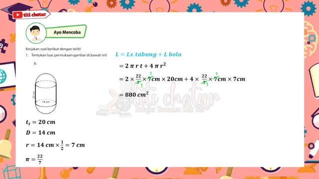 Jawaban Matematika Kelas 6 Halaman 131-132 | Menentukan Luas Permukaan Gabungan смотреть онлайн