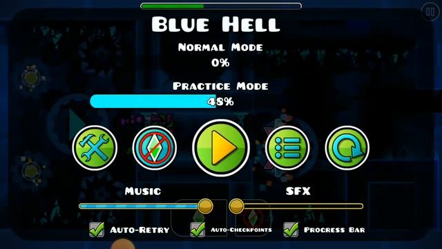Оценка сложности Blue hell! Разбор моего hardest демона! смотреть онлайн