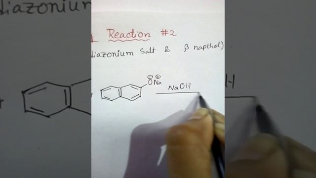 Coupling Reaction #2 | Benzenediazonium salt with Beta-Napthol | Organic Chemistry | смотреть онлайн