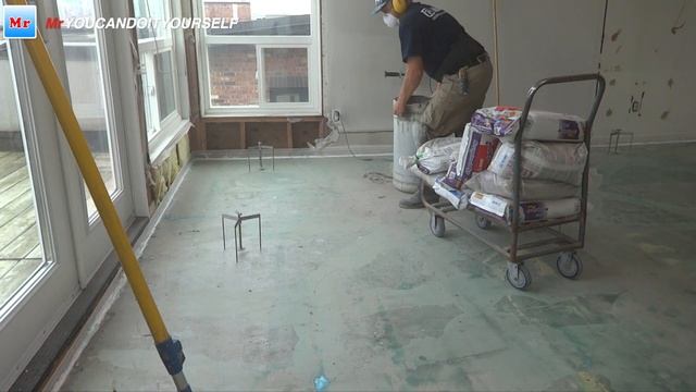 Concrete Subfloor Leveling in a Large Area MrYoucandoityourself смотреть онлайн