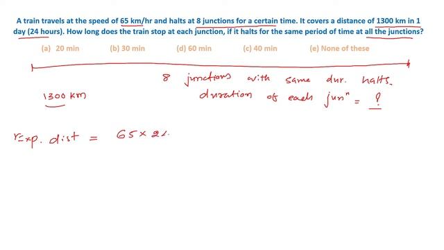 A train travels at the speed of 65 km/hr and halts at 8 junctions for a certain time. It covers a d смотреть онлайн