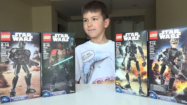 Lego Star Wars four new sets 75121 75120 75119 75116 review on kids channel SanSanychTV смотреть онлайн