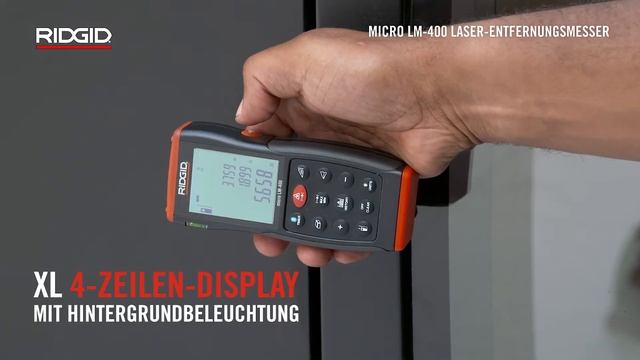 RIDGID micro LM-400 Laser-Entfernungsmesser смотреть онлайн