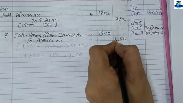 Book-Keeping & Accountancy || Ledger || Practical Problems Q.5 | Chapter - 4 | смотреть онлайн