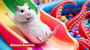 Хомяк попал в ОГРОМНЫЙ ЛАБИРИНТ для домашних животных ! Выбираемся из лабиринта вместе !