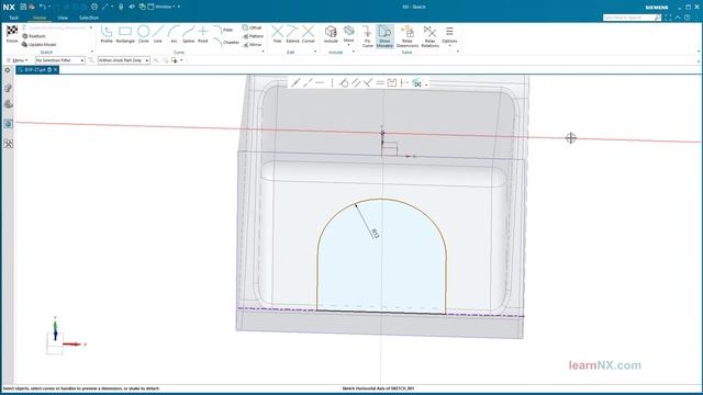 Siemens NX Tutorial | Trim, Sketch, Mirror feature смотреть онлайн