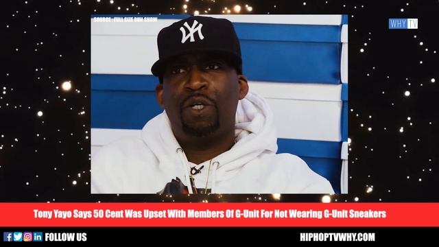 Tony Yayo Says 50 Cent Was Angry With Members Of G-Unit For Not Wearing G-Unit Sneakers смотреть онлайн