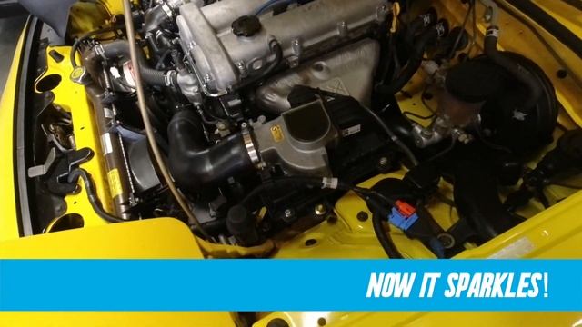 Dry Ice Cleaning the Engine Bay on our Sunburst Yellow Miata with coldjet PCS 60 смотреть онлайн